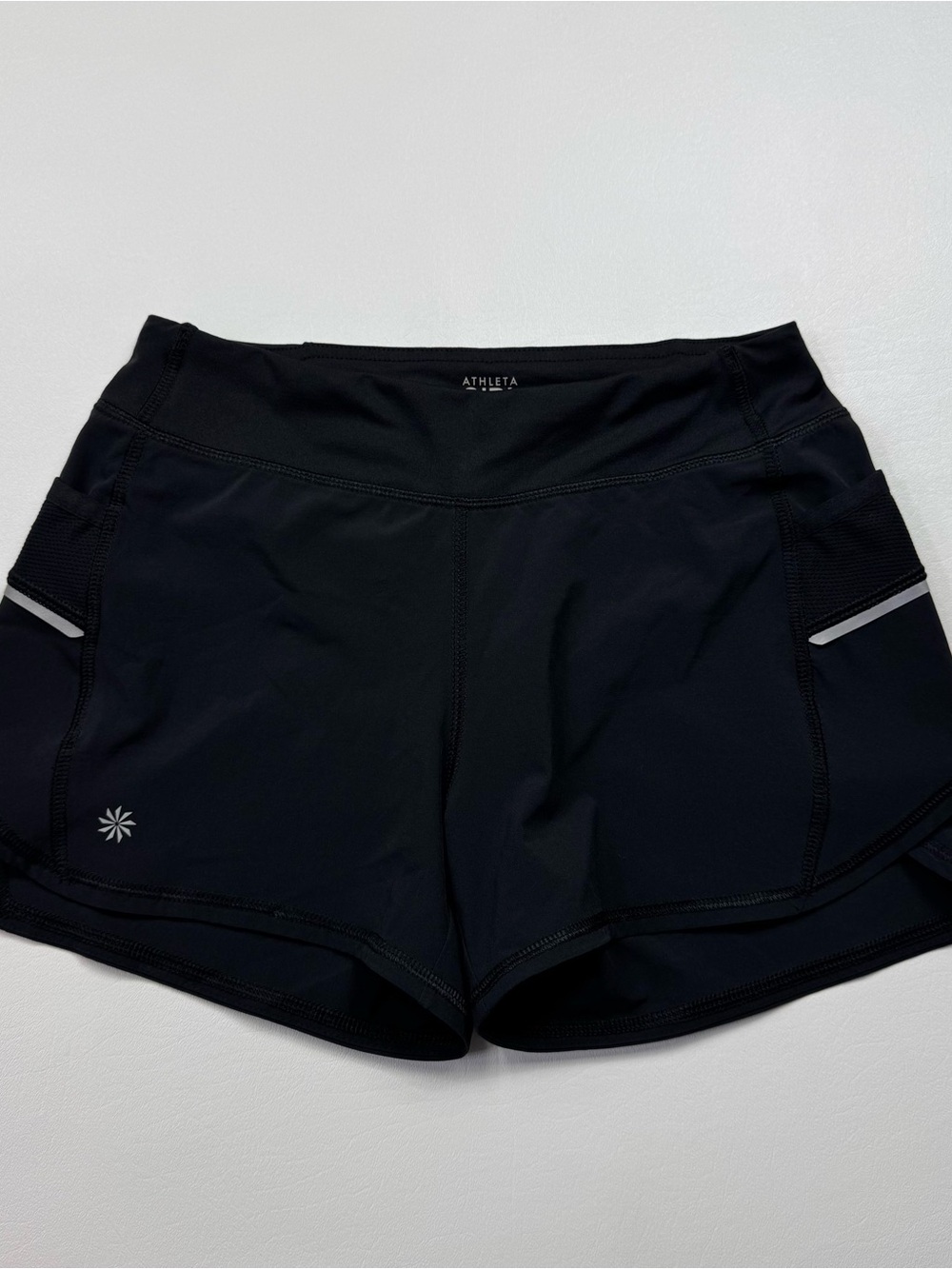 Athleta Girl Black Shorts With Panty Size Large/12